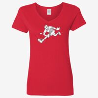 Ladies' Heavy Cotton™ V-Neck T-Shirt Thumbnail