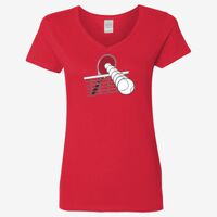 Ladies' Heavy Cotton™ V-Neck T-Shirt Thumbnail